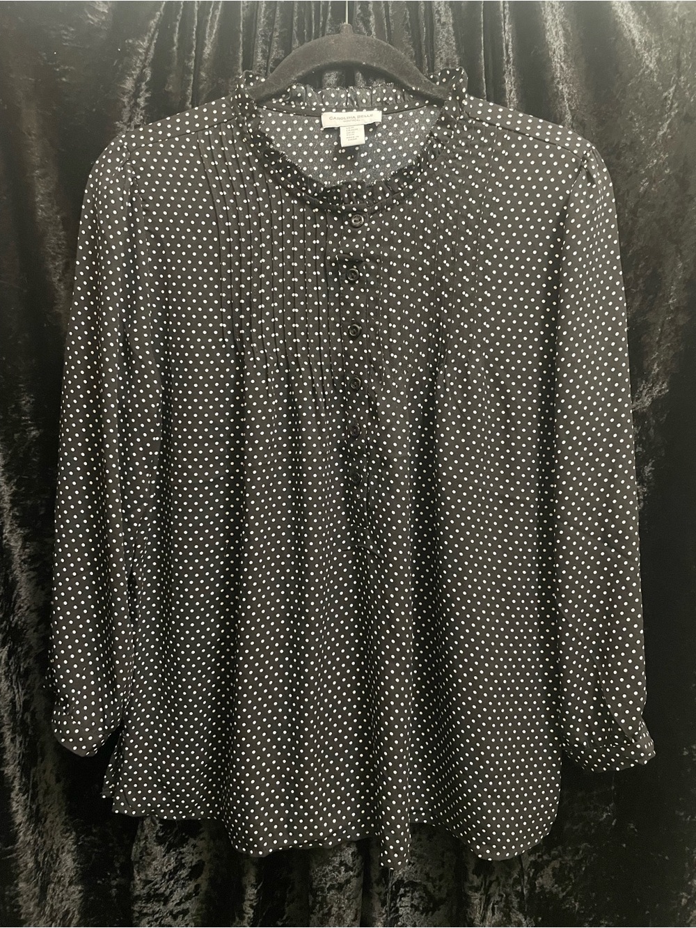 Polka Dot Button Up Blouse